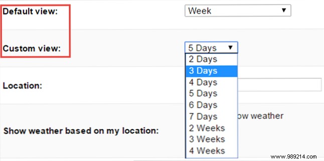 How to optimize Google calendar with custom settings