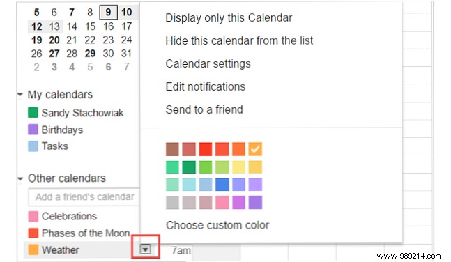 How to optimize Google calendar with custom settings