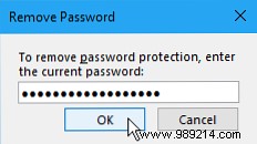 How to password protect your notes in OneNote 2016