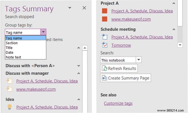 How to organize OneNote for a productive system