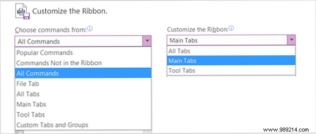 How to optimize the Office 2016 ribbon or menu interface