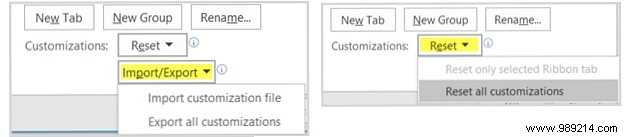 How to optimize the Office 2016 ribbon or menu interface