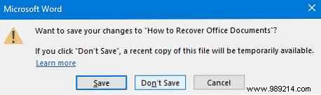 How to recover deleted Office files