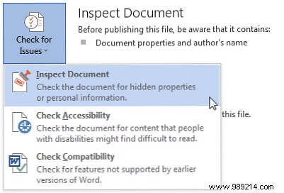 How to remove hidden personal data in Microsoft Office