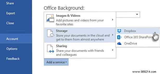 Saving your Office 2016 documents in the cloud