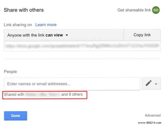 How to see who has access to your Google Drive files