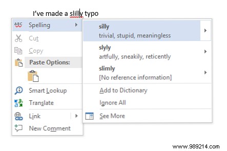 How to spell and check grammar in Microsoft Word