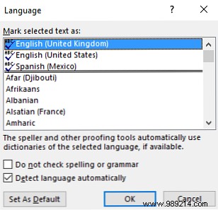 How to spell and check grammar in Microsoft Word