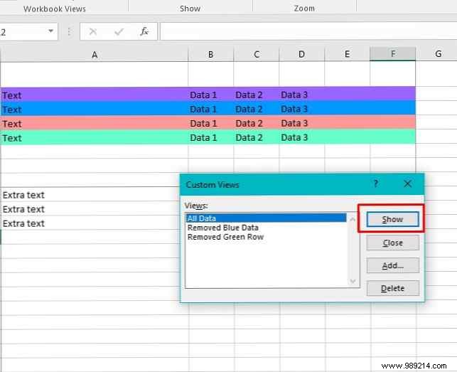 How to Use Excel Custom Views Like a Pro