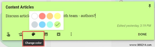 How to use Google Keep for simple project management