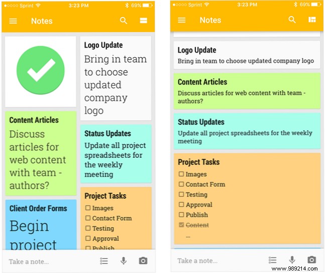 How to use Google Keep for simple project management