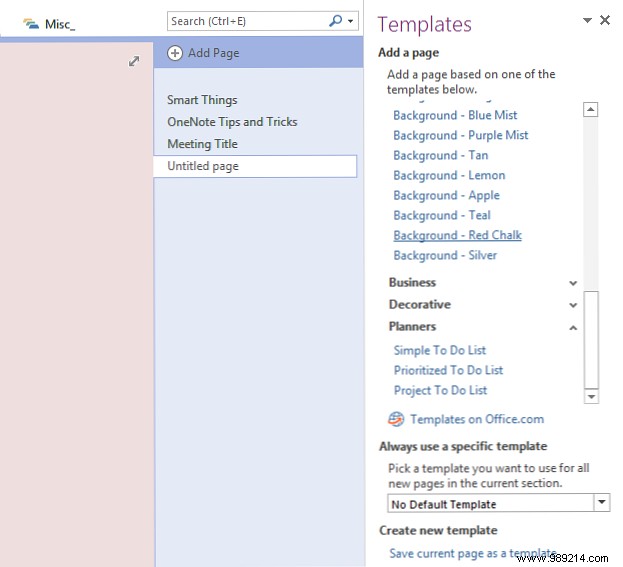 How to use OneNote templates to stay more organized