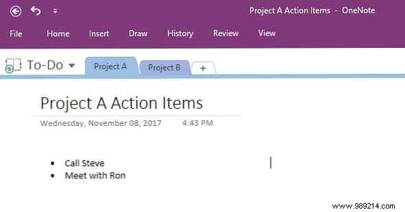 How to use Microsoft OneNote for work