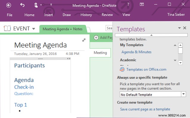 How to use Microsoft OneNote for project management