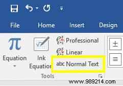 How to write mathematical equations in Office 2016