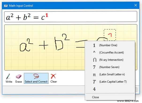 How to write mathematical equations in Office 2016