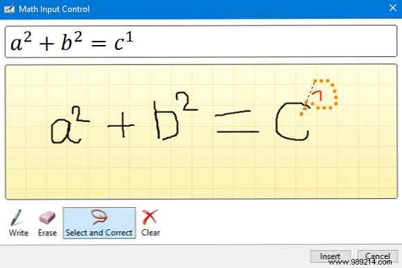 How to write mathematical equations in Office 2016