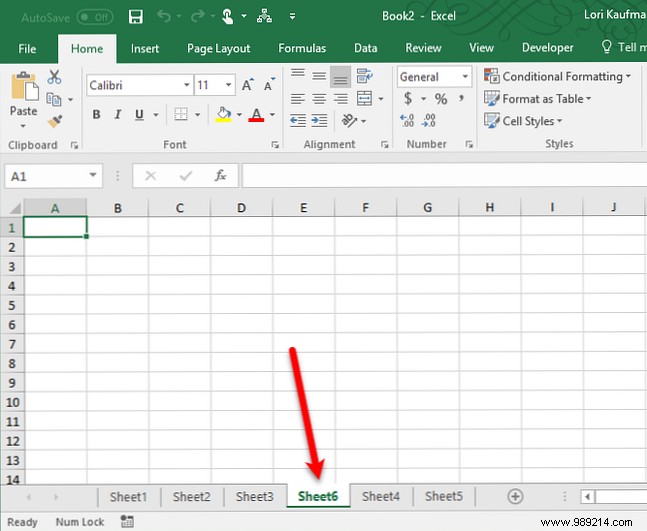 How to work with worksheet tabs in Excel