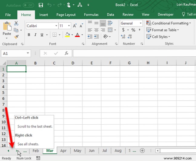 How to work with worksheet tabs in Excel