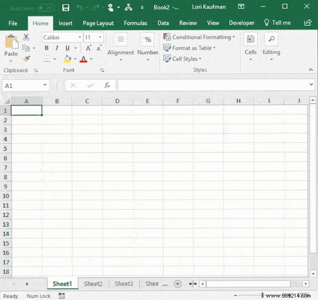 How to work with worksheet tabs in Excel