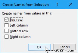 How to work with named ranges in Microsoft Excel