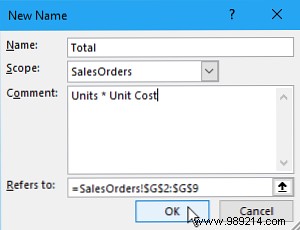 How to work with named ranges in Microsoft Excel