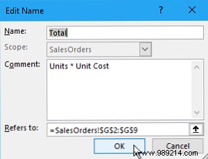 How to work with named ranges in Microsoft Excel