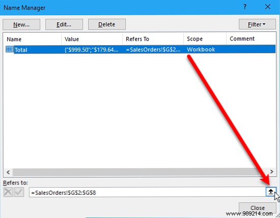 How to work with named ranges in Microsoft Excel