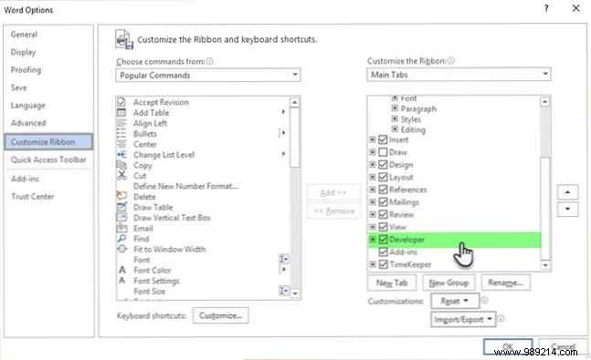 Create a fillable form in Word 2016 and easily collect data