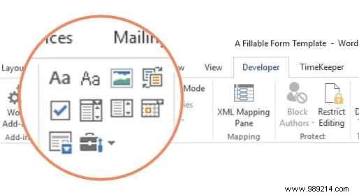 Create a fillable form in Word 2016 and easily collect data