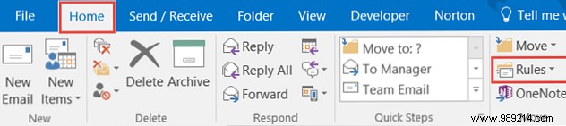 Let Outlook rules manage your email inbox