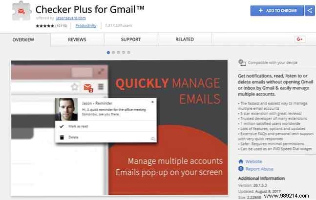 Make Gmail work like Microsoft Outlook with Chrome extensions