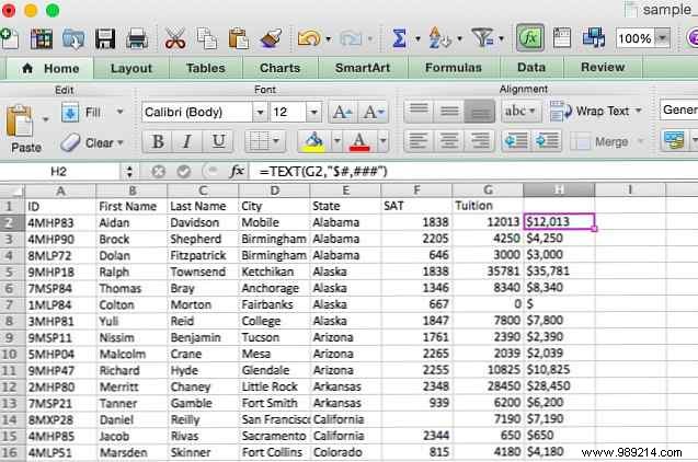 Saving time with text operations in Excel