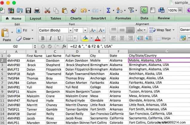 Saving time with text operations in Excel