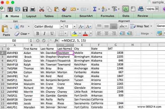 Saving time with text operations in Excel