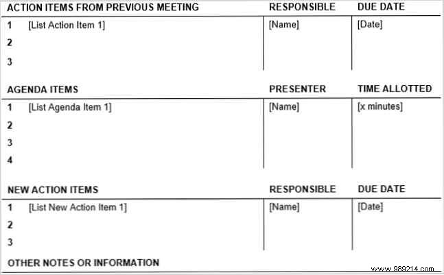 Top 15 Meeting Agenda Templates for Microsoft Word