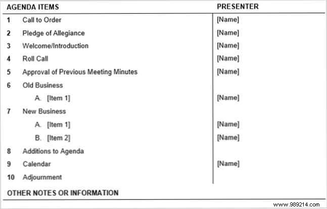 Top 15 Meeting Agenda Templates for Microsoft Word