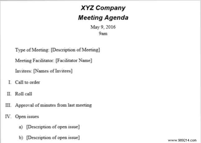 Top 15 Meeting Agenda Templates for Microsoft Word