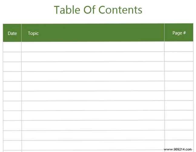 Top 10 Table of Contents Templates for Microsoft Word