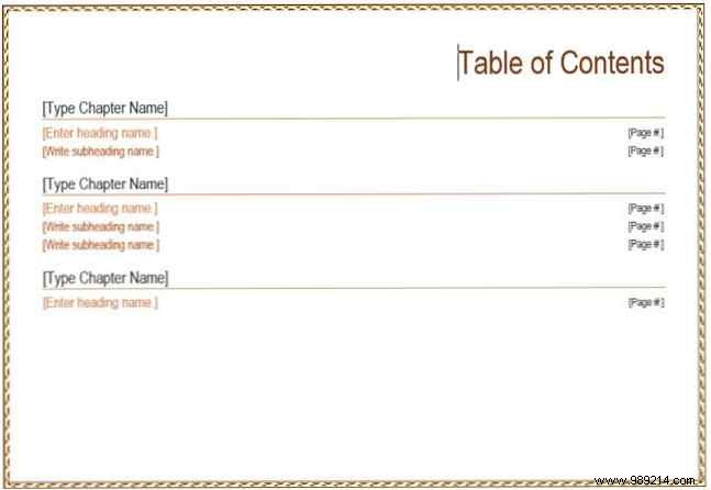 Top 10 Table of Contents Templates for Microsoft Word