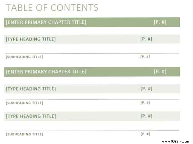 Top 10 Table of Contents Templates for Microsoft Word