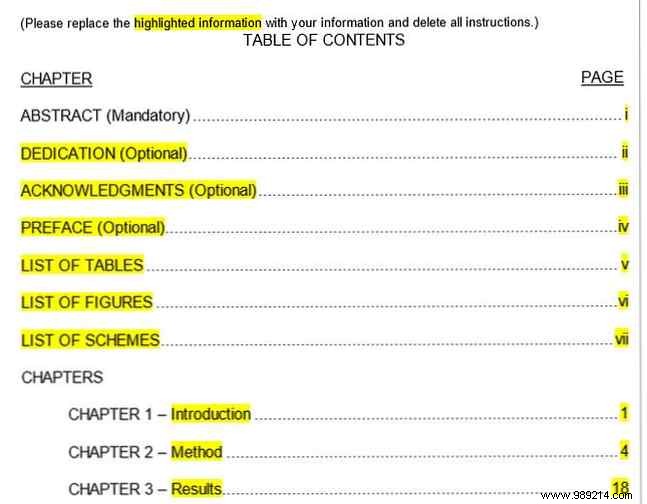 Top 10 Table of Contents Templates for Microsoft Word