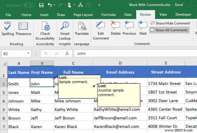 The Beginner s Guide to Commenting in Microsoft Excel