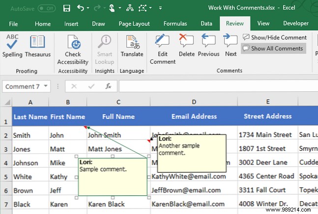 The Beginner s Guide to Commenting in Microsoft Excel