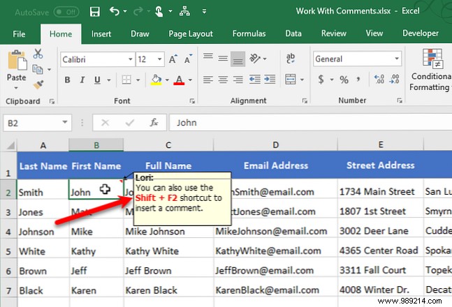 The Beginner s Guide to Commenting in Microsoft Excel