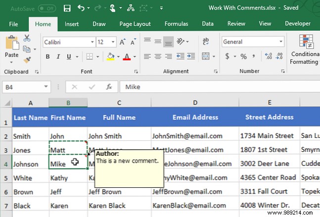 The Beginner s Guide to Commenting in Microsoft Excel