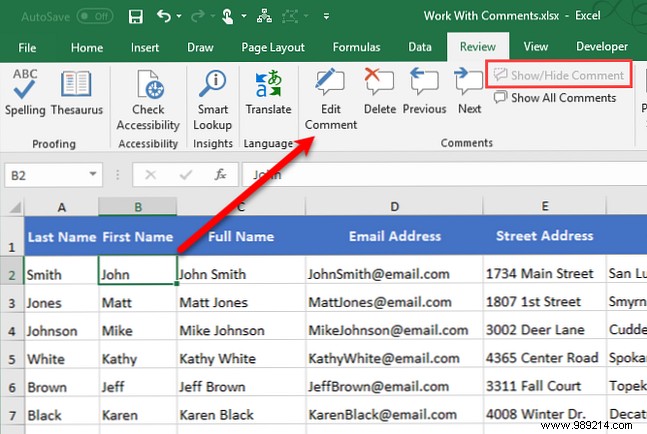 The Beginner s Guide to Commenting in Microsoft Excel