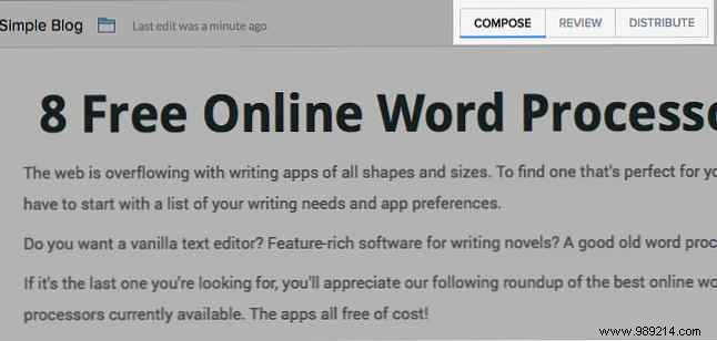 Top 8 Free Online Word Processors