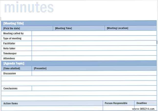 The perfect meeting plan (templates included)