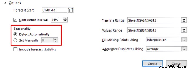 Use Excel s forecast function to turn historical data into predictions